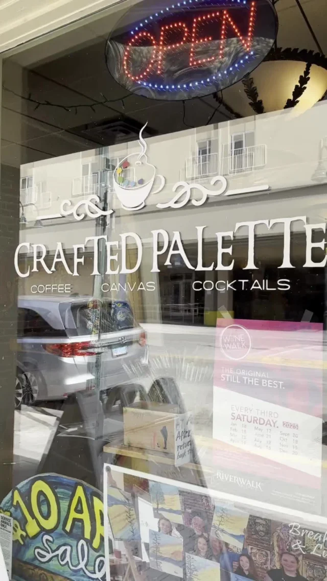 Looking for the perfect spot to channel your creativity and get your caffeine fix? @craftedpalette is a unique gem in the Riverwalk District where art meets espresso and fun is always on the menu! ☕

By day, enjoy their cozy coffeehouse vibes, complete with specialty drinks, sweet treats, and comfy seating. By night, it’s all about paint & sip events, where you can grab a brush (and a glass of wine) and create your next masterpiece with friends. Crafted Palette is the go-to place for creativity, connection, and a good cup of joe right here in the heart of downtown.

📍 Located in the Riverwalk District in West Street Market
🎨 Check out their calendar of events and make a date with your inner artist!
